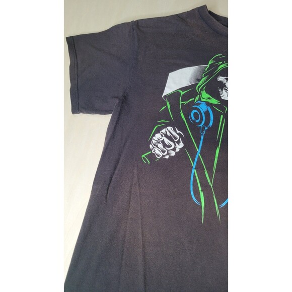 Grim Reaper Skeleton‎ Fantasy Horror Gothic Zappar Size Large Cotton T Shirt - Picture 5 of 13